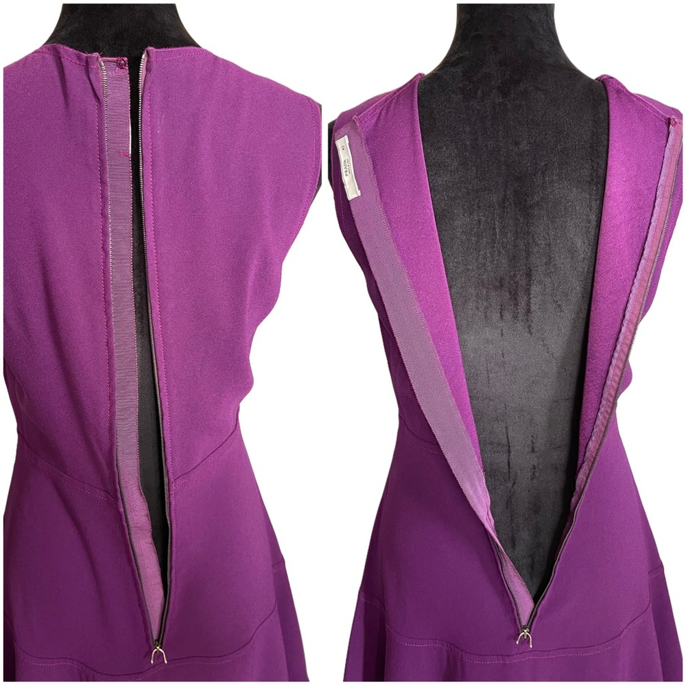 ❌SOLD❌Prada Purple Sleeveless Fit & Flare Midi Dress Size IT 42 - Picture 8 of 17